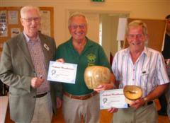 Graham Holcroft and Bill Burden received a commended certificate